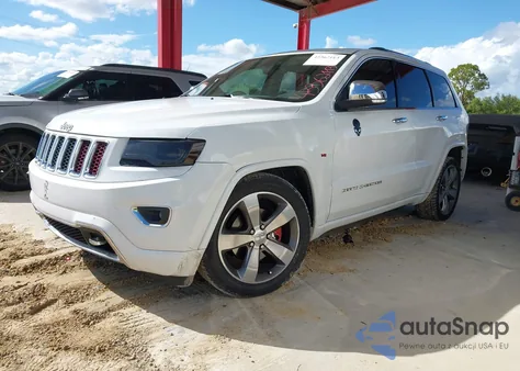 2014 Jeep Grand Cherokee Overland z USA, uszkodzony, nr VIN 1C4RJECT2EC329957